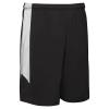 Dagger Basketball Shorts, Youth Large, Black, White view 1