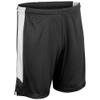 Dagger Basketball Shorts, Youth Large, Black, White view 2