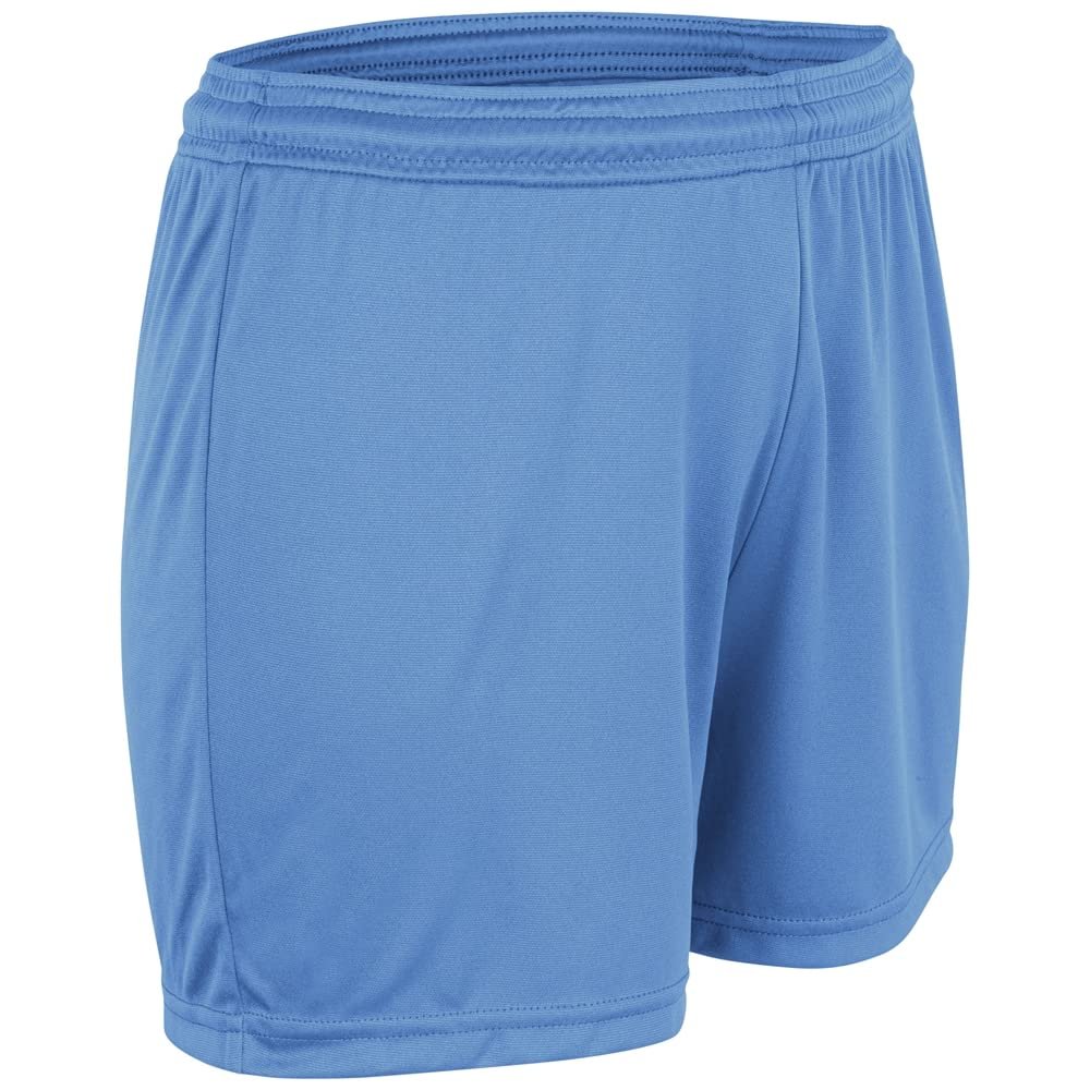 Champro Vision Athletic Shorts, Girls' Small, Light Blue