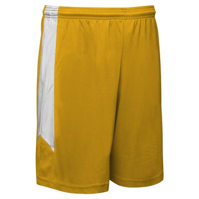 Dagger Basketball Shorts, Youth Medium, Gold, White
