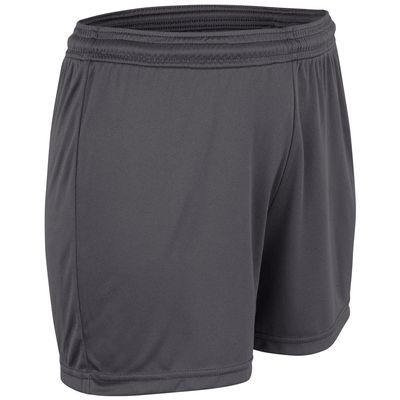 Champro Vision Athletic Shorts, Girls' Large, Charcoal