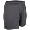 Champro Vision Athletic Shorts, Girls' Large, Charcoal view 1