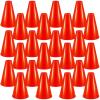 Woanger 24 Pieces Cheer Megaphone for Party Favors Sports Cheers Party Noisemaker Plastic Megaphone for Sports Match Outdoor Activities(Red) view 1