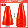 Woanger 24 Pieces Cheer Megaphone for Party Favors Sports Cheers Party Noisemaker Plastic Megaphone for Sports Match Outdoor Activities(Red) view 2