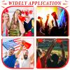 Woanger 24 Pieces Cheer Megaphone for Party Favors Sports Cheers Party Noisemaker Plastic Megaphone for Sports Match Outdoor Activities(Red) view 4