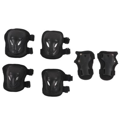 HOHXFYP Knee Elbow Pad,Portable Adjustable Protective Gear Set,High Hardness Pe Shatter Resistant Plastic Shell Roller Skating Protective Gear for Scooters,Skateboards,Cycling