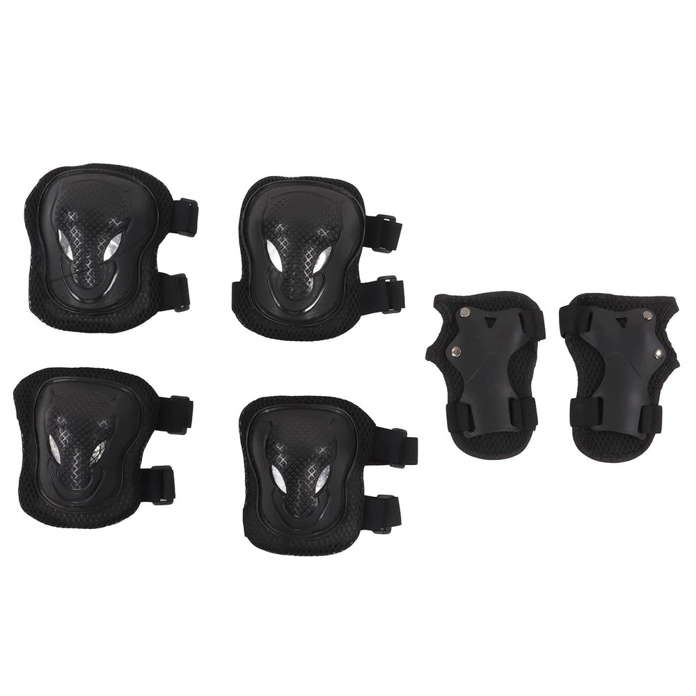 HOHXFYP Knee Elbow Pad,Portable Adjustable Protective Gear Set,High Hardness Pe Shatter Resistant Plastic Shell Roller Skating Protective Gear for Scooters,Skateboards,Cycling
