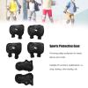 HOHXFYP Knee Elbow Pad,Portable Adjustable Protective Gear Set,High Hardness Pe Shatter Resistant Plastic Shell Roller Skating Protective Gear for Scooters,Skateboards,Cycling view 2