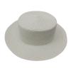 Casual Womens Straw Panama Hat Summer Beach Solid Colours Sun Hat Sunscreen Sun Visor Cap (White, One Size) view 1