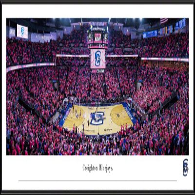 Creighton Bluejays Basketball - 40.25x13.75-inch Standard Framed Print by Blakeway Panoramas