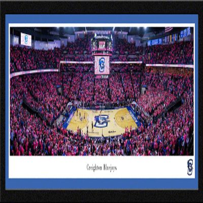 Creighton Bluejays Basketball - 41.5x15-inch Single Mat, Select Framed Picture by Blakeway Panoramas