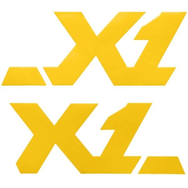 2006 MasterCraft X1 Boat Decal 2323605 | Yellow Stickers (Set of 2)