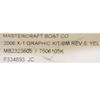 2006 MasterCraft X1 Boat Decal 2323605 | Yellow Stickers (Set of 2) view 3