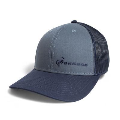 AMERICAN NEEDLE Ford Bronco Back Range SMU638A Adjustable Hat Baseball Cap Navy Steel Blue Authentic New