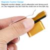 PATIKIL Billiard Magnetic Chalk Holder, Aluminum Alloy Pool Billiard Cue Chalk Tip Case with Belt Clip for Snooker Sports Accessories, Gold Tone view 4
