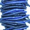 5" Electric Blue/Black Stick Baits Wacky Plastic Worms Bass Fishing 50 Pack view 1