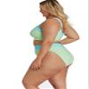 Cyn & Luca Women's Scoop Neck Swim Top, Pistachio/Aqua view 2