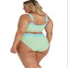 Cyn & Luca Women's Scoop Neck Swim Top, Pistachio/Aqua view 3