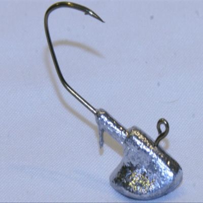 7 pk 1/2 oz Erie Jig Heads Bronze Sickle Hooks Walleye Bass Fishing