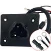 Huskey EZGO 48V Delta-Q Golf Cart Charger Receptacle for 2014-Up TXT Electric Golf Carts, Replaces OEM Part # 602529, 613304, After-Market Reference # 8054 view 2