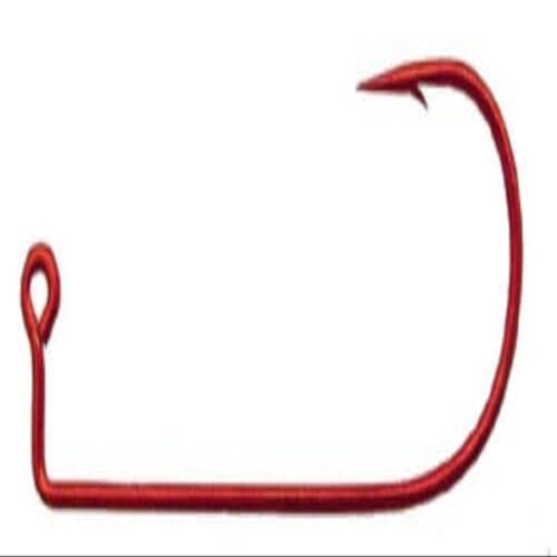 1000-4/0 Eagle Claw 570R Red Jig Hooks for Jig Molds