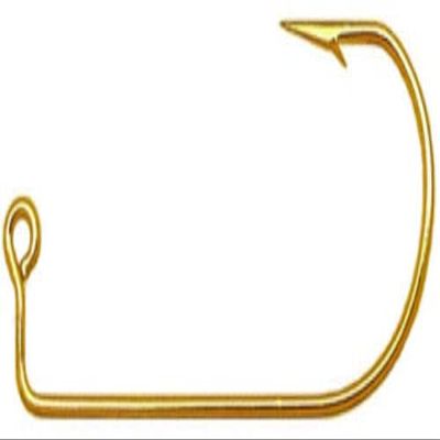 100 - #2 Eagle Claw 575 Gold Jig Hooks for Jig Molds