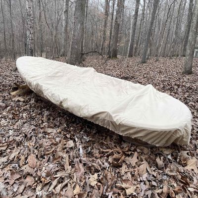 Cypress Rowe Outfitters Nature Proof 14' 15' Canoe/Kayak Cover for Outdoor Storage, fits 14' to 15' to 15'6" Canoes and Kayaks