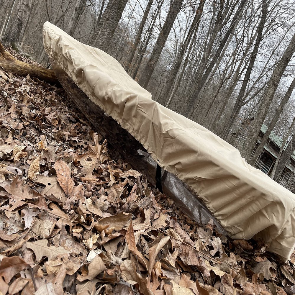 Cypress Rowe Outfitters Nature Proof 11' 12' Canoe / Kayak Cover for Outdoor Storage, fits 10'1" to 11' to 12' canoes and kayaks