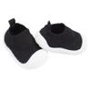 Gerber Baby Toddler Boy and Girl Stretchy Knit Slip-On Sneaker, Black, 8 view 1