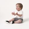 Gerber Baby Toddler Boy and Girl Stretchy Knit Slip-On Sneaker, Black, 8 view 3