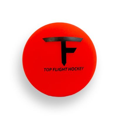 Top Flight Hockey NHL Official Size Street Hockey Balls for Outdoor Use - No Bounce, Roller Hockey Balls for Adults - Hard Hockey Balls for Practice  Red Color, 1 Pack