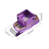PATIKIL Billiard Magnetic Chalk Holder, Aluminum Alloy Pool Billiard Cue Chalk Tip Case with Belt Clip for Snooker Sports Accessories, Purple view 2