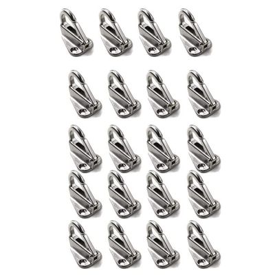 Medifier Fender Hook Marine Grade 316 Stainless Steel Spring Snap Hook Boat Ship Hardware Pack of 100