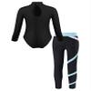 Huimingda Kids Girls Dance Gymnastics Athletic Workout Ballet Dance Leotard with Pants Light Blue 7-8 Years view 2