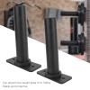 Wall Mounted Weight Plate Holder, 2pcs Load Up to 500lb Steel Barbell Holder Weight Plates, Stable Wall Weight Storage Rack for Gym Fitness Mounting Hardware Includ view 3