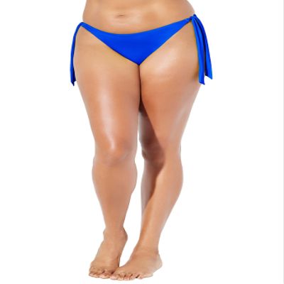 Swimsuits For All Women's Side Tie Swim Brief - 18, Royal (Plus