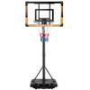 Yaheetech Portable Basketball Hoop System Basketball Goals Set Freestanding Basketball Stand 28'' PVC Backboard System 7ft-8ft Height with Wheels for Indoor/Outdoor Sports view 1