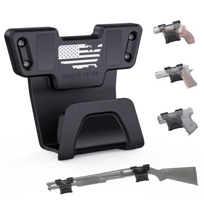 HUICOCY Gun Magnets with Safety Trigger Guard Protection, Concealed Gun Magnet Mount Rated Max up to 15 LBS for Most Guns, Magnetic Gun Mount for Vehicle, Car, Truck, Wall, Safe, Desk(1 Pack)