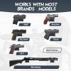HUICOCY Gun Magnets with Safety Trigger Guard Protection, Concealed Gun Magnet Mount Rated Max up to 15 LBS for Most Guns, Magnetic Gun Mount for Vehicle, Car, Truck, Wall, Safe, Desk(1 Pack) view 4