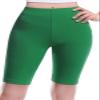 Design by Olivia Women's Basic Solid Active Yoga Biker Shorts Kelly Green S view 2