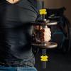 BESPORTBLE 1set Dumbbell Connecting Rods Bolts Grip Bar and Nuts for Dumbbell Weight Training Strengthening Muscles and Fitness Exercises view 4