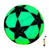 Reflective Football, Glowing Up Ball, Glow in the Dark By Light Reflect, Size 5 Standard Practice Training Football with Mesh Bag and Gas Needle, Durable, Indoor, Outdoor, Training, Playtime and Games view 1