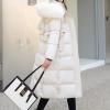 tuduoms Womens Winter Hooded Maxi Long Down Coat Warm Belted Quilted Puffer Jacket Fashion Slim Long Puffy Parka Snow Jacket view 3