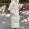 tuduoms Womens Winter Hooded Maxi Long Down Coat Warm Belted Quilted Puffer Jacket Fashion Slim Long Puffy Parka Snow Jacket view 3