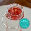 Glass Water Bottles, 4-Pack Wide Mouth, Clear Lids, Borosilicate, 10oz view 4