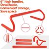 Speed & Agility Ladder Training Equipment Set, Includes 12 Rung 20ft Agility Ladder, 4 Agility Hurdles,12 Disc Cones, 1 Resistance Parachute for Training Football Soccer Basketball Athletes view 3