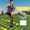 Speed & Agility Ladder Training Equipment Set, Includes 12 Rung 20ft Agility Ladder, 4 Agility Hurdles,12 Disc Cones, 1 Resistance Parachute for Training Football Soccer Basketball Athletes view 4