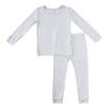 Kids Tales Unisex Bamboo Rayon Pajamas Set Toddler Long Sleeve Snug Fit Sleepwear Child Solid Tops + Pants 2Pcs Sleeper PJS view 1