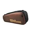 Wilson Pro Staff V14 Super Tour Tennis Racket Bag - Brown, Holds up to 9 Rackets view 2