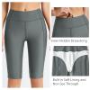 baleaf Women's Swim Board Shorts SPF UV High Waisted Tummy Control Tankini Bathing Suit Swimsuit Bottoms with Pockets Dark Grey XL view 3